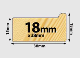 Standard Stretcher Bars <br/>(18mm x 38mm)