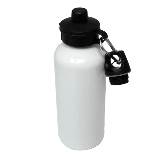 Download 600ml White Aluminium Sublimation Bottle Blank