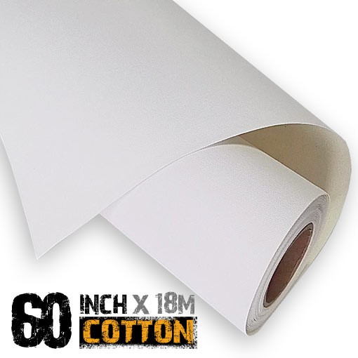 60 inch Inkjet Cotton Canvas Roll 18m - 340gsm