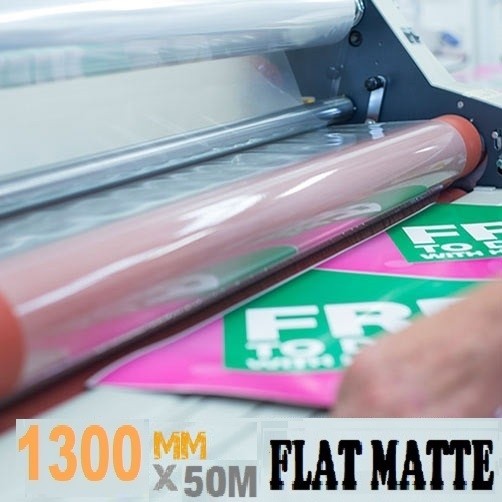 1300mm Flat matte lamination film 100mic-50m