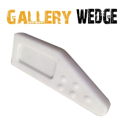 38mm Gallery White Plastic Wedge