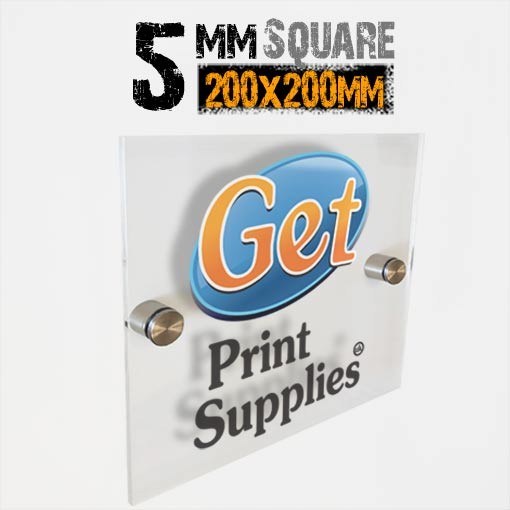 Square 5mm Acrylic Panel with Standoffs