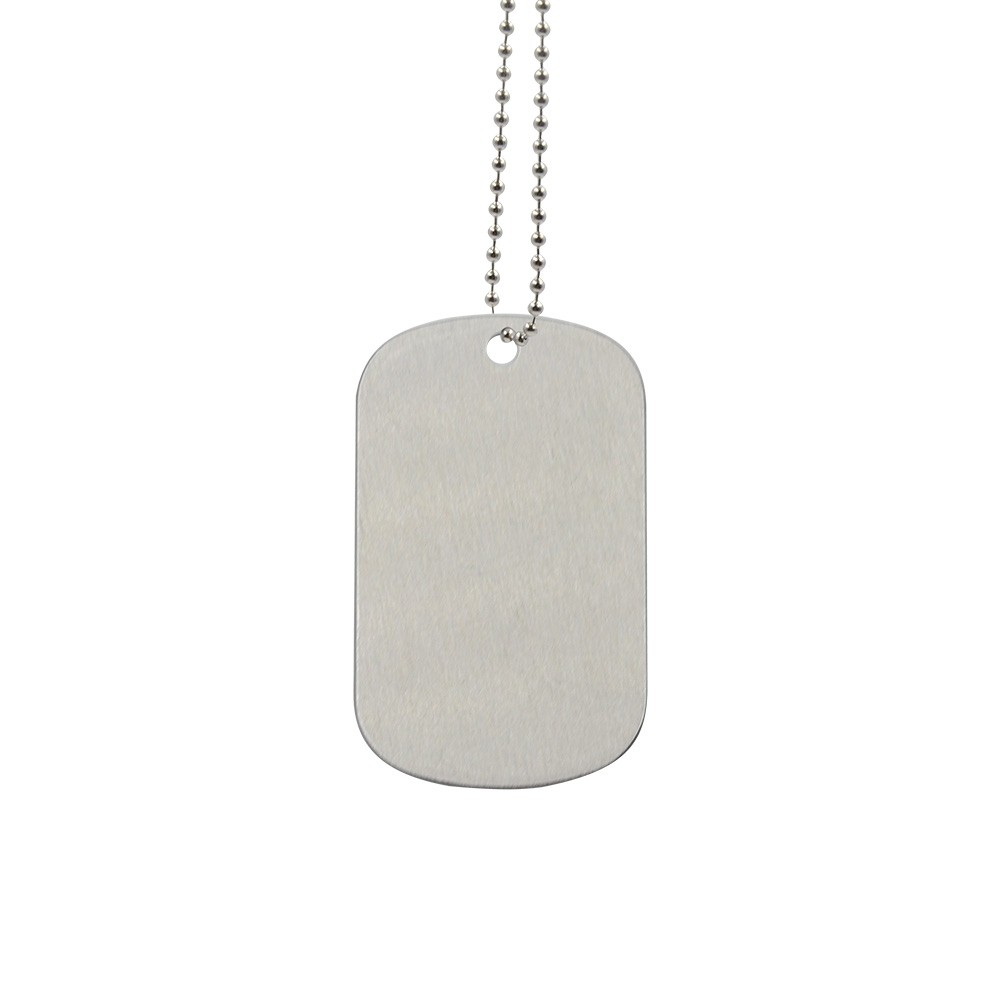 Sublimation Staineless Steel Dog Tag Silver