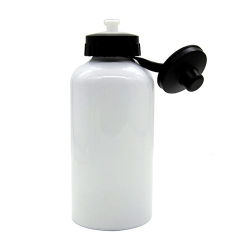 600ml White Aluminium Water Bottle