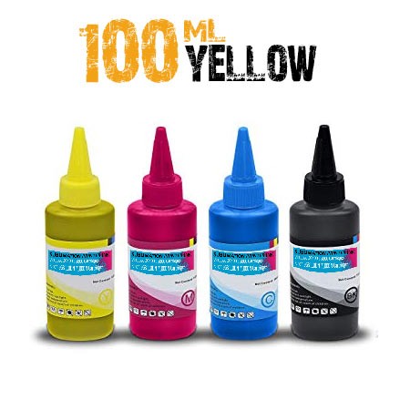 Yellow Sublimation bottle 100ml for bulk epson printers 