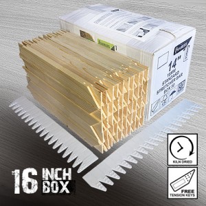 16 inch Standard Canvass Stretcher Bars - Box