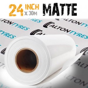 24 inch Inkjet Printing Matte Self Adhesive Vinyl - Grey Back