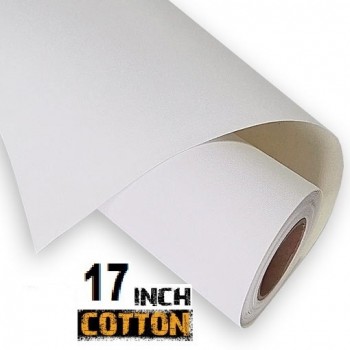 17 inch 100% Inkjet Cotton Canvas, 330gsm Matte Roll 30 Meters