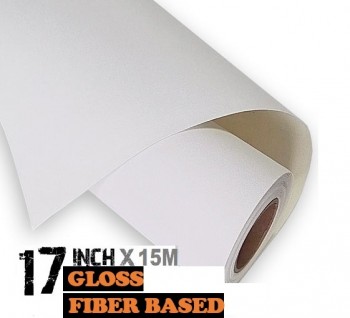 17'' Fine Art Paper Fiber Gloss 285gsm-15m