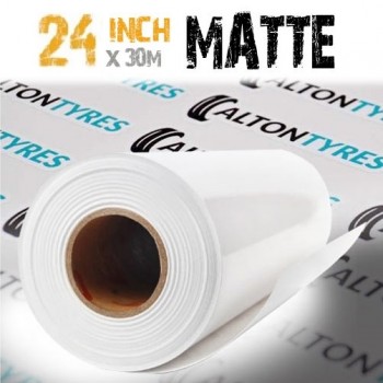 24 inch Inkjet Printable Matte Self Adhesive 120mic Vinyl Roll