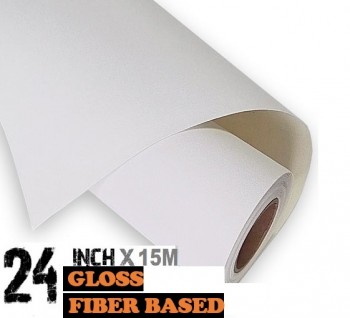 24'' Fine Art Paper Fiber Gloss 285gsm-15m