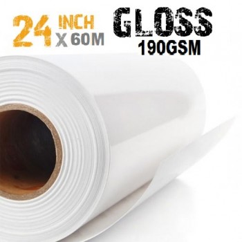 24 inch Inkjet Gloss Photo Paper 190gsm - 60m