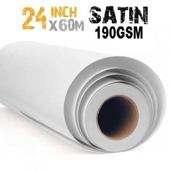 24 inch Inkjet Satin Photo Paper 190gsm - 60m