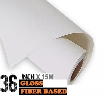 36'' Fine Art Paper Fiber Gloss 285gsm-15m