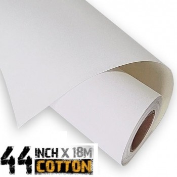 44" Inkjet Matte 100%Cotton Canvas 350Gsm -18m Roll