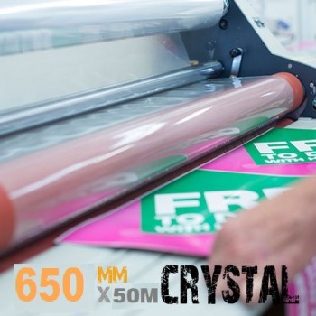 880mm Crystal Lamination Film 100mic - 100m