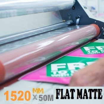 1500mm Flat matte lamination film 100mic-50m