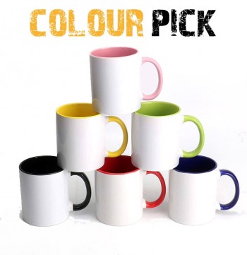 9 option of coloured mugs