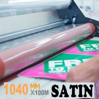 1040mm Satin Lamination Film 100mic - 100m