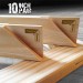 10 inch Canvas Pine Stretcher Bars
