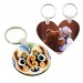 MDF KeyRing Double sided - Round | Square | Rectangle | Heart