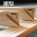18" Premium EU Pine 18mm Stretcher Bars - Pair