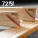 72 inch Canvas Pair of Stretcher Bars