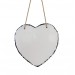 Photo Slate Big Heart with String - Glossy - 20x20cm