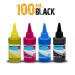 Black sublimation bottle 100ml for bulk ricoh printers 