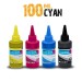 Cyan Sublimation bottle 100ml for ricoh printers 